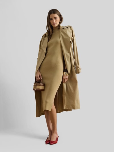 Lauren Ralph Lauren Dopasowana sukienka do kolan Piaskowy 1
