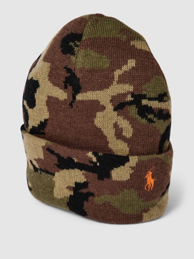 Polo Ralph Lauren Beanie mit Woll-Anteil Modell 'CAMO' Oliv 1