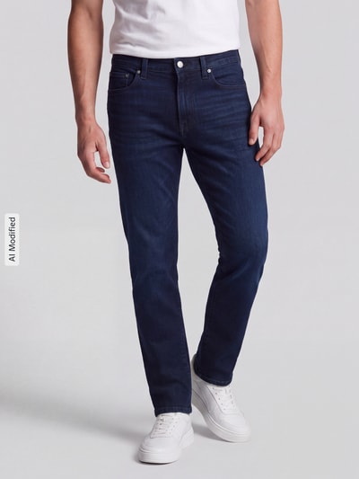 Tommy Hilfiger Straight Fit Jeans aus Baumwoll-Mix Modell 'DENTON SLIM' Dunkelblau 4