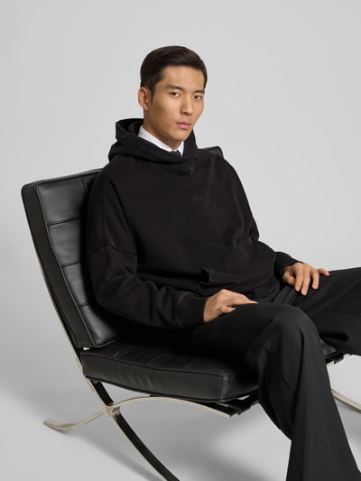 WON HUNDRED Oversized Hoodie mit Logo-Stitching Anthrazit 3