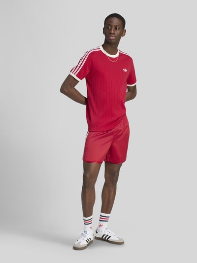 adidas Originals Regular Fit T-Shirt aus reiner Baumwolle Bordeaux 1