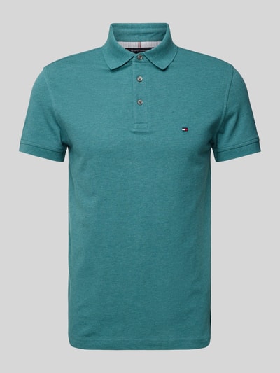 Tommy Hilfiger Koszulka polo o kroju slim fit z wyhaftowanym logo Butelkowy zielony 2