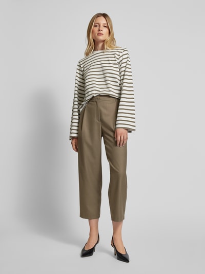 P&C* curated by Anouk Yve Culottes met bandplooien - capsulegarderobe Kaki - 1