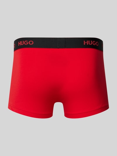 HUGO Trunks mit elastischem Label-Bund im 3er-Pack Rot 3