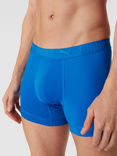 Puma Boxershort met logo in band in een set van 3 stuks Koningsblauw - 3