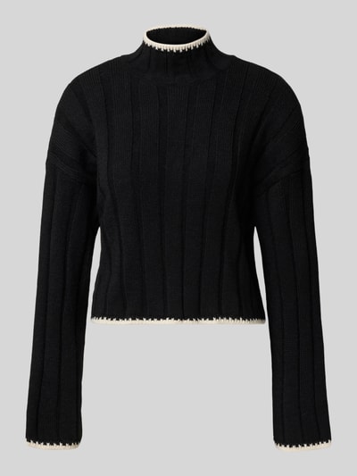 Only Regular fit gebreide pullover met turtleneck, model 'CHICK' Zwart - 2