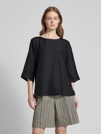 Weekend Max Mara T-shirt met 3/4-mouwen, model 'PRIMO' Zwart - 4