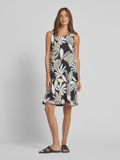 s.Oliver RED LABEL Relaxed Fit Minikleid aus Baumwoll-Mix Black 1
