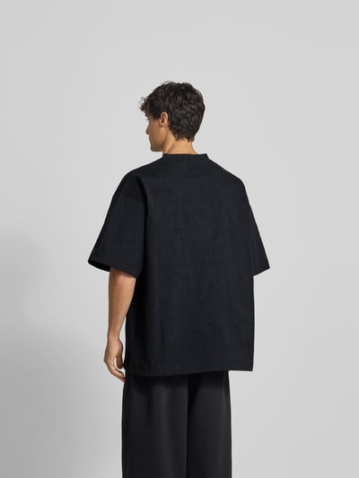 VETEMENTS Regular Fit T-Shirt mit Motiv-Print Anthrazit 5