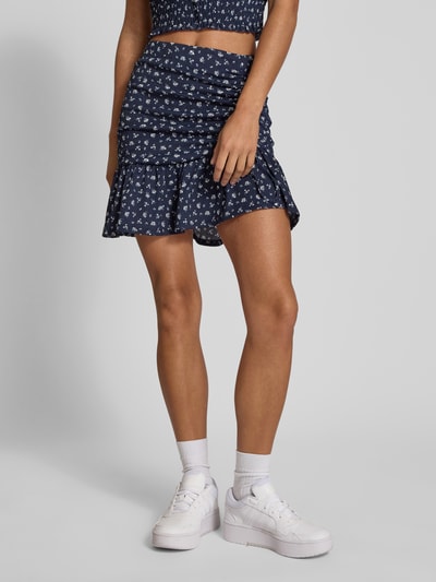 Only Ausgestellter Mini-Rock mit Allover-Muster Modell 'HILLARY' Marine 4