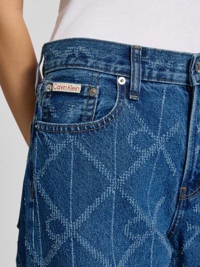 Calvin Klein Jeans Jeansy o luźnym kroju z 5 kieszeniami Granatowy 3