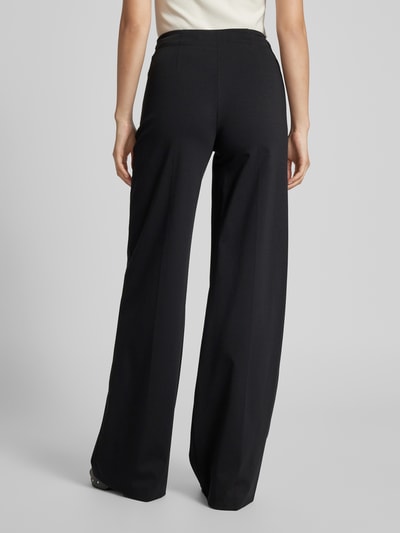 Drykorn Wide leg stoffen broek in effen design, model 'BEFORE' Zwart - 5