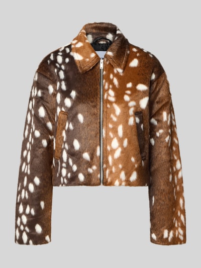 NOISY MAY® Jacke mit Eingrifftaschen Modell 'COLE' Hellbraun Melange 2