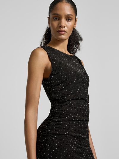 VILA Midikleid mit Rundhalsausschnitt Modell 'MINNA' Black 3