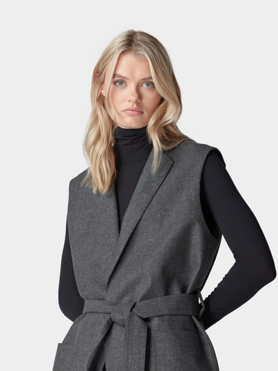 Agnona Weste mit Taillengürtel GRAU 3
