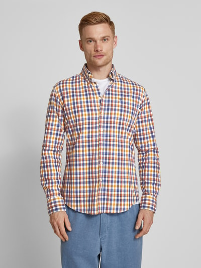 Fynch-Hatton Koszula casualowa z kołnierzykiem typu button down Camel 4