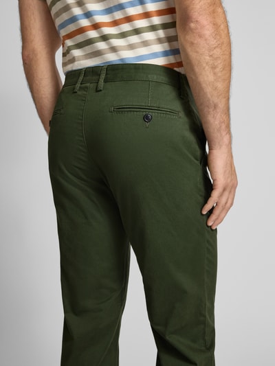 Christian Berg Men Regular fit chino met achterzakken Flessengroen - 3