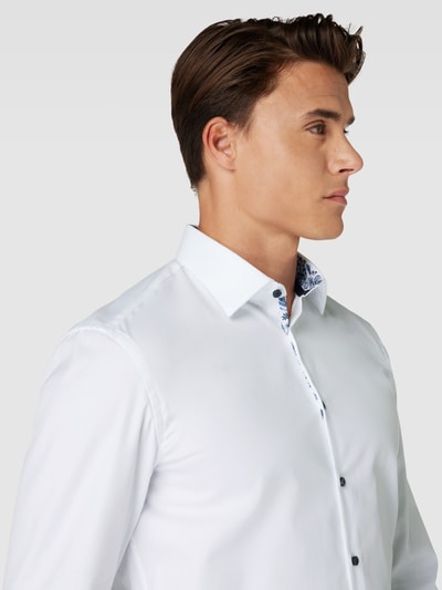 Jake*s Slim Fit Business-Hemd mit Kentkragen Weiss 3