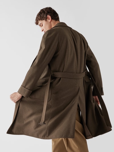 Lardini Trenchcoat aus Kaschmir-Mix Dunkelgrün 6