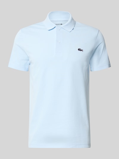 Produktfoto, Regular Fit Poloshirt aus Baumwoll-Mix von Lacoste, Optik: Unifarben, Logo-Patch, Polokragen, Kurzarm, glatte Struktur