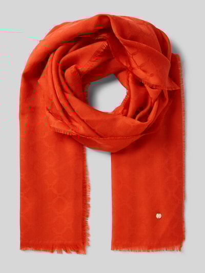 Marc Cain Schal mit Label-Detail Rot 1