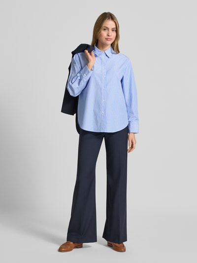 s.Oliver RED LABEL Regular fit overhemdblouse met katoen Lichtblauw - 1