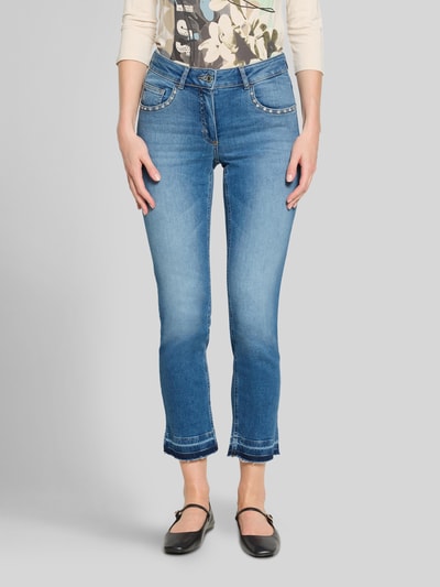 Betty Barclay Slim fit jeans met studs Jeansblauw - 4