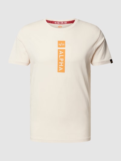 Alpha Industries T-shirt met labelprint Offwhite - 2