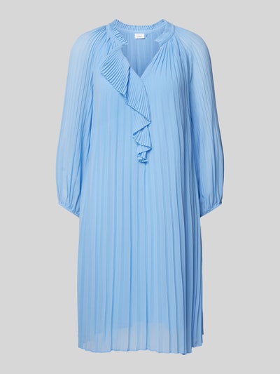 s.Oliver BLACK LABEL Knielange jurk met plissévouwen Lichtblauw - 2