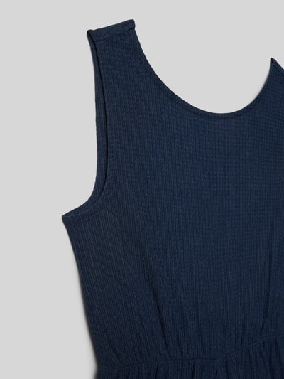 Produktfoto, Regular Fit Jumpsuit ohne Ärmel von s.Oliver RED LABEL, ciemnogranatowy, gładki, tkanina żakardowa, okrągły dekolt, krój regular fit