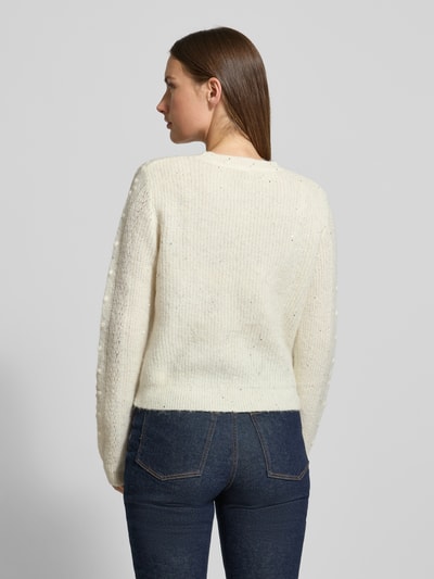 GUIDO MARIA KRETSCHMER WOMAN Gebreide pullover met pailletten, model 'Rosalia' Offwhite - 5