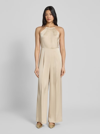 MAX&Co. Jumpsuit met platte plooien, model 'GREEN' Zand - 4