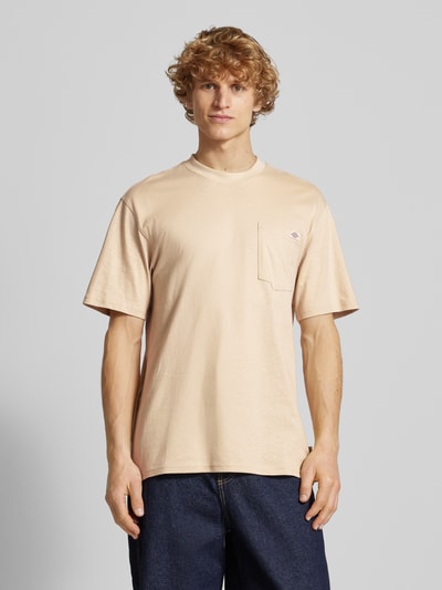 Dickies T-Shirt mit Brusttasche Modell 'LURAY' Beige 4