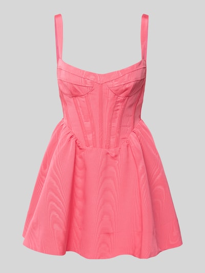 Bardot Cocktailjurk met vierkante hals, model 'NISA' Felroze - 2