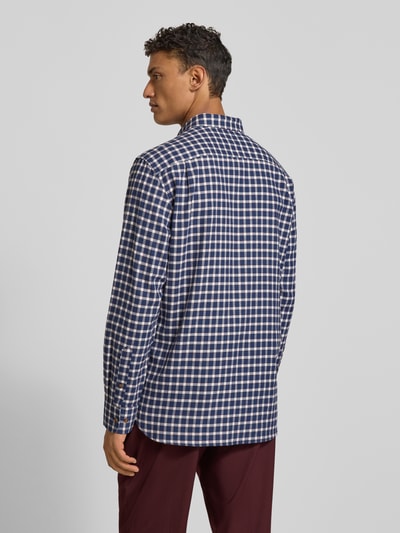 Christian Berg Men Regular fit vrijetijdsoverhemd met kentkraag Marineblauw - 5