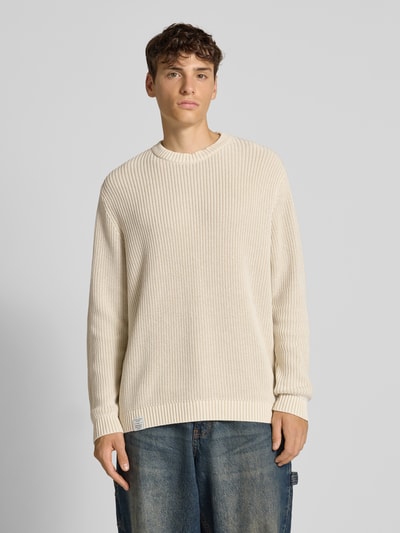 Pepe Jeans Regular fit pullover van puur katoen, model 'PARKER CREW' Beige - 4