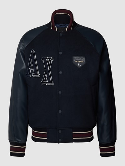 ARMANI EXCHANGE Collegejack met labelprint Donkerblauw - 2