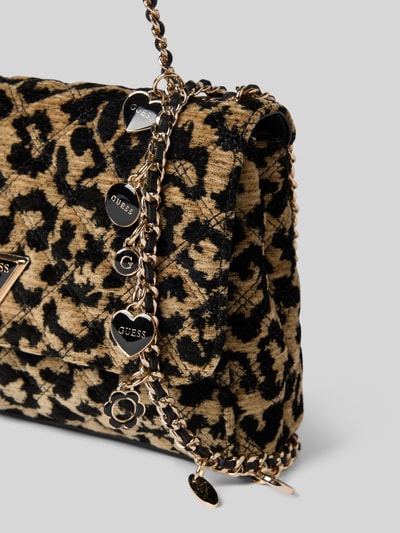 Guess Handtasche mit Label-Detail Modell 'GIULLY' Beige 3