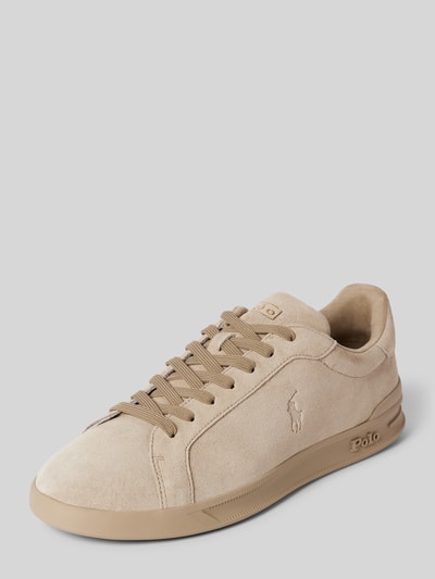 Polo Ralph Lauren Ledersneaker mit Logo-Prägung Beige 1