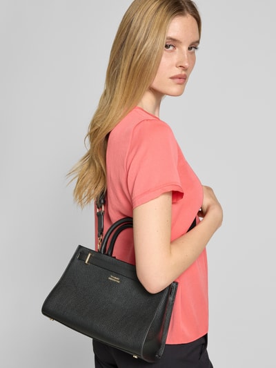 Tommy Hilfiger Umhängetasche aus genarbtem Rindsleder Black 1