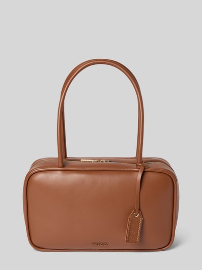 HUGO Henkeltasche in Lederoptik Modell 'JODI_DUFFLE' Dunkelbraun 2
