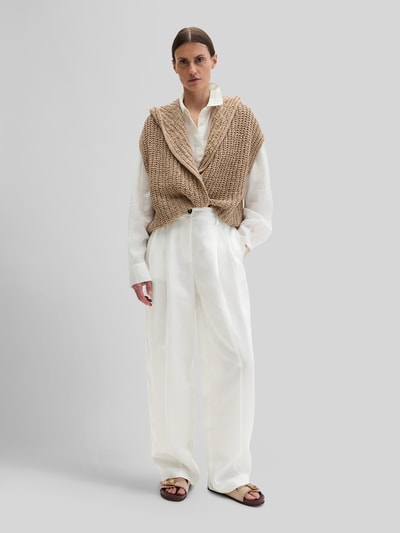 Marc O'Polo Regular Fit Strickcardigan aus Baumwoll-Mix Sand 1