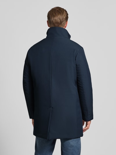 Matinique Regular fit functionele lange jas met steekzakken, model 'Harvey' Marineblauw - 5