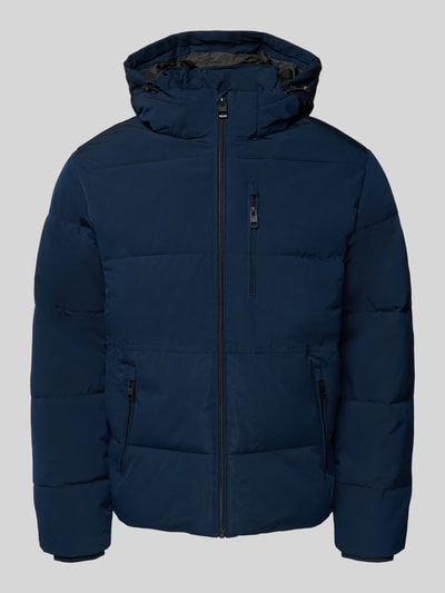 Jack & Jones Gewatteerd jack met ritszakken, model 'OWEN' Donkerblauw - 2