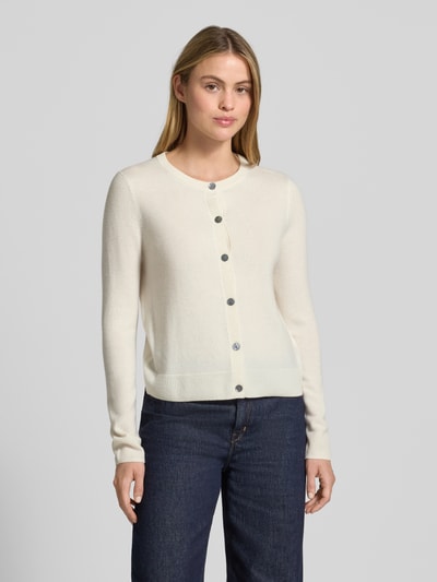 Christian Berg Woman Kurtka z dzianiny z kaszmiru z okrągłym dekoltem Złamany biały 4