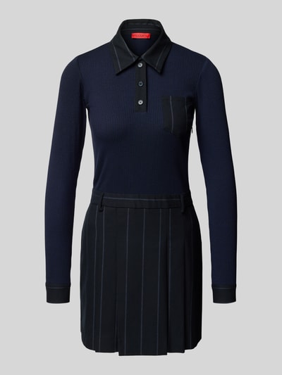 MAX&Co. Sukienka mini z dodatkiem wiskozy model ‘BADEN’ Granatowy 2