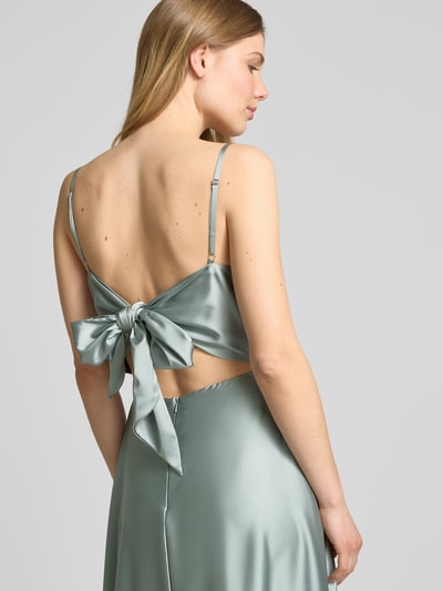 Laona Abendkleid mit Wasserfall-Ausschnitt Hellgruen 3