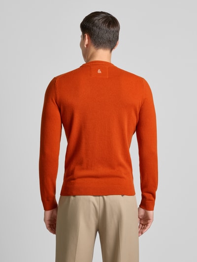 Colours & Sons Strickpullover mit Label-Details Orange 5