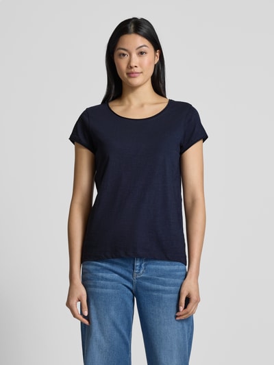 Tom Tailor Regular fit T-shirt van puur katoen Donkerblauw - 4