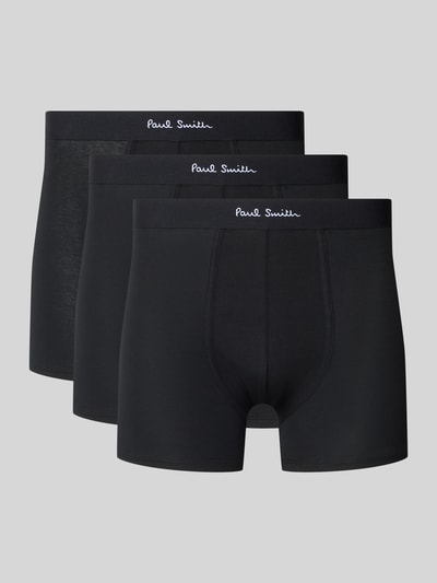 PAUL SMITH Trunks mit elastischem Logo-Bund im 3er-Pack Black 1